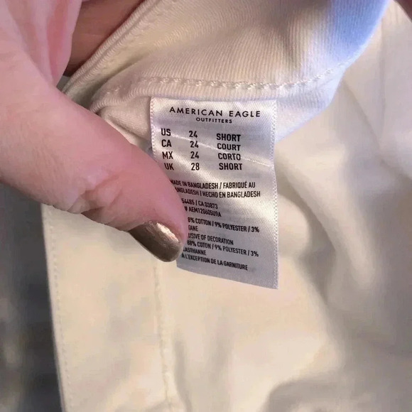 American Eagle NEW‎ Plus Size White Super Curvy Hi-Rise Jeggings Sz 24 Short - Picture 6 of 9